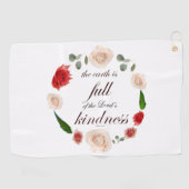 Serviette De Golf psaume 33 bonté (Horizontal)