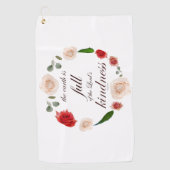 Serviette De Golf psaume 33 bonté (Devant)