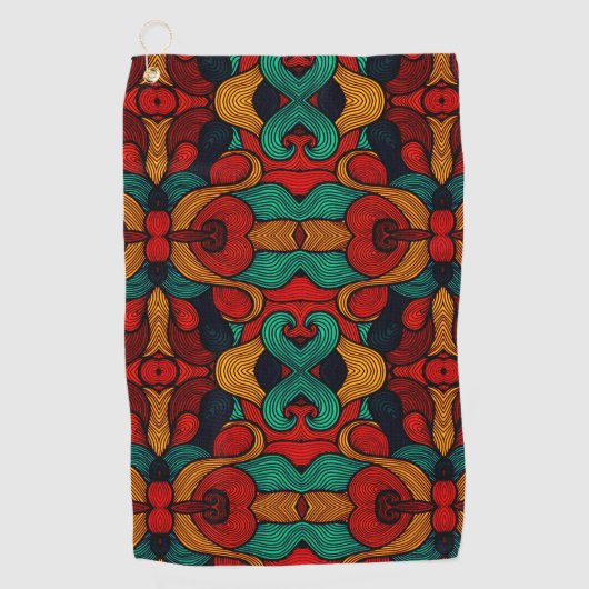 Serviette De Golf psychédélique (Devant)