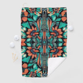 Serviette De Golf Psychédélique hawaïenne (En situation)