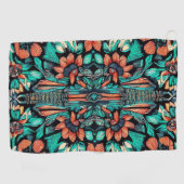 Serviette De Golf Psychédélique hawaïenne (Horizontal)