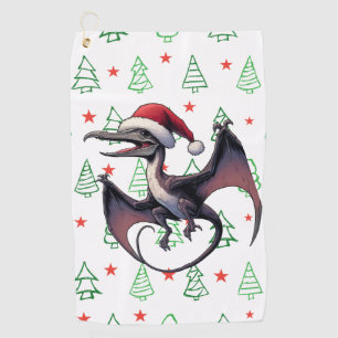 Serviette De Golf Pterodactyle de Noël