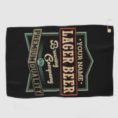 Serviette De Golf Pub bar-bar Étiquette Lager personnalisé (Horizontal)