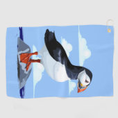 Serviette De Golf Puffin Cute Oiseau de mer Atlantique (Horizontal)