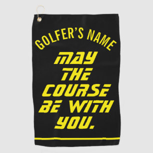 Serviette De Golf Puisse le terrain être avec vous Custom Golf Towel