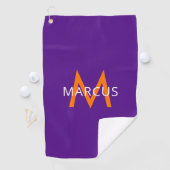 Serviette De Golf Purple Créez Votre Propre Moderne Personnalisé (En situation)