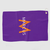 Serviette De Golf Purple Créez Votre Propre Moderne Personnalisé (Horizontal)
