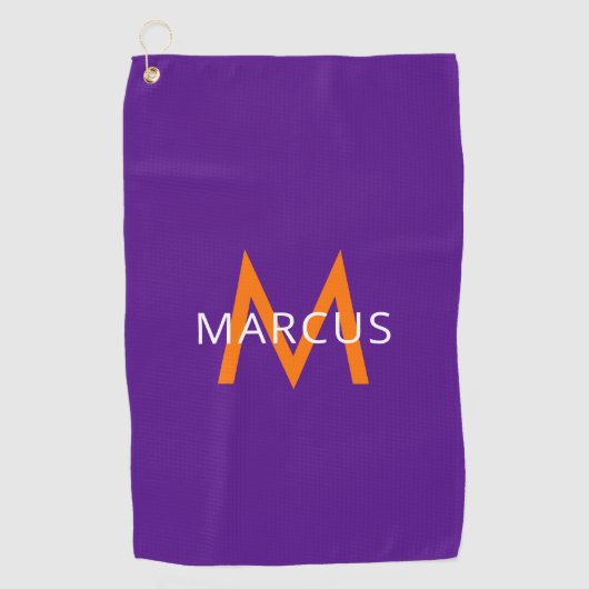 Serviette De Golf Purple Créez Votre Propre Moderne Personnalisé (Devant)