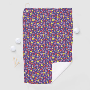 Serviette De Golf Purple Floral Ditsy