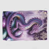 Serviette De Golf Purple Mystic Dragon Gothic (Horizontal)