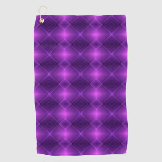 Serviette De Golf Purple towel featuring a symmetrical pattern  (Devant)