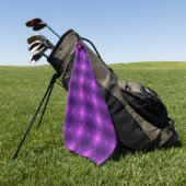 Serviette De Golf Purple towel featuring a symmetrical pattern  (Vert)