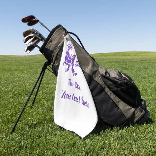 Serviette De Golf Purple Trex le Boss Dino (Vert)