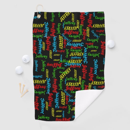 Serviette De Golf Putter à noms répétitifs (En situation)
