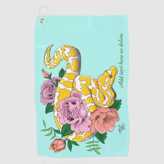 Serviette De Golf Python albino (Devant)