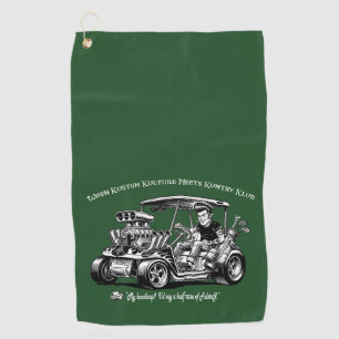 Serviette De Golf Quand la Kustom Kulture rencontre les conventions