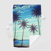 Serviette De Golf Quatre Palmes (En situation)