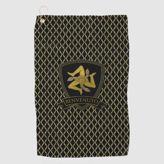 Serviette De Golf Quatrefoil de Trinité-et-Tobago (Devant)