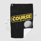 Serviette De Golf Que le parcours soit avec vous Golf drôle Golf (En situation)