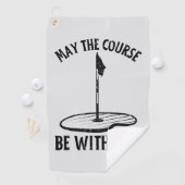 Serviette De Golf Que le terrain soit avec vous Drôle de golf Dons (En situation)