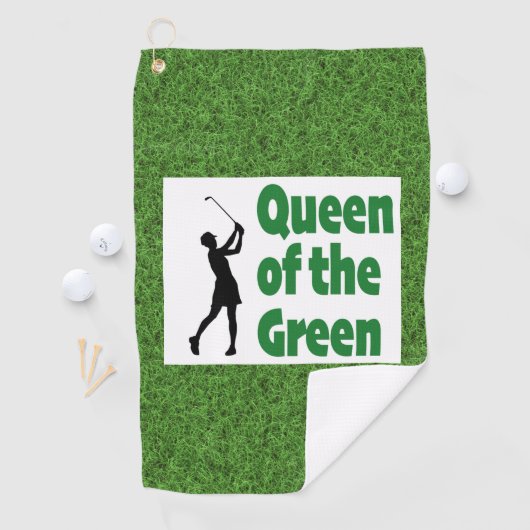 Serviette De Golf Queen of the Green golf (En situation)