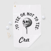 Serviette De Golf Quote de Golfeur amusant personnalisé simple (En situation)