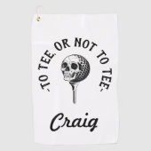 Serviette De Golf Quote de Golfeur amusant personnalisé simple (Devant)
