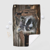 Serviette De Golf Raccoon À L'Ancienne Grange (En situation)