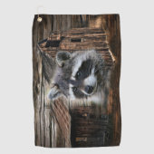 Serviette De Golf Raccoon À L'Ancienne Grange (Devant)