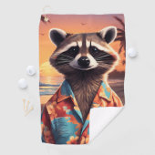 Serviette De Golf Raccoon Holiday (En situation)