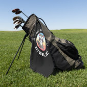 Serviette De Golf Raccoon Lover J'Aime Vraiment Les Raccoons (Vert)