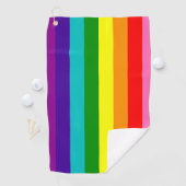 Serviette De Golf Rainbow drapeau gay LGBT Golf Towel (En situation)