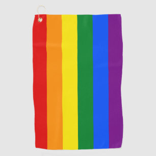 Serviette De Golf Rainbow Flag & Fierté parade Golf / communauté L