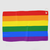 Serviette De Golf Rainbow Flag & Fierté parade Golf / communauté LGB (Horizontal)