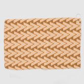 Serviette de golf - Rangées de triangles se croisa (Horizontal)