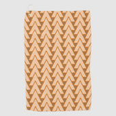Serviette de golf - Rangées de triangles se croisa (Devant)