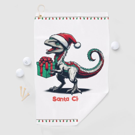 Serviette De Golf rapace de Noël Santa hat (En situation)