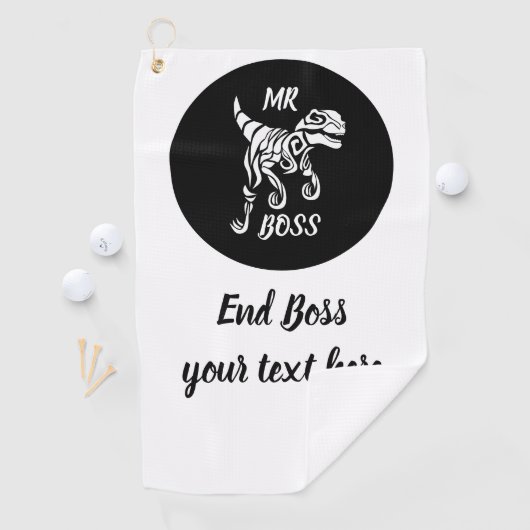 Serviette De Golf Rapateur fantôme blanc (En situation)