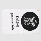 Serviette De Golf Rapateur fantôme blanc (Horizontal)