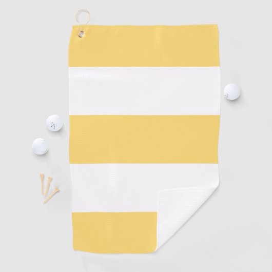 Serviette De Golf Rayé jaune (En situation)