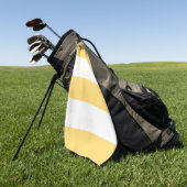 Serviette De Golf Rayé jaune (Vert)
