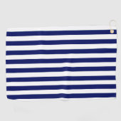 Serviette de golf rayée marine (Horizontal)