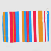 Serviette De Golf rayures colorées (Horizontal)