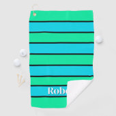 Serviette De Golf Rayures Dans Le Design (En situation)