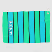 Serviette De Golf Rayures Dans Le Design (Horizontal)