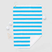 Serviette De Golf Rayures de Pétoncle Côtiers (En situation)