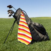Serviette De Golf Rayures du drapeau de Guernesey rouge jaune blanc (Vert)