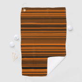 Serviette De Golf Rayures Marron Noir Orange (En situation)