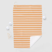 Serviette De Golf Rayures orange (En situation)