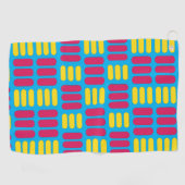 Serviette De Golf Rayures rose jaune (Horizontal)